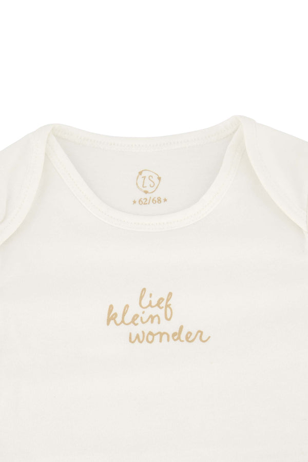 Zusss Rompertje In Geschenkdoosje Lief Klein Wonder Wit
