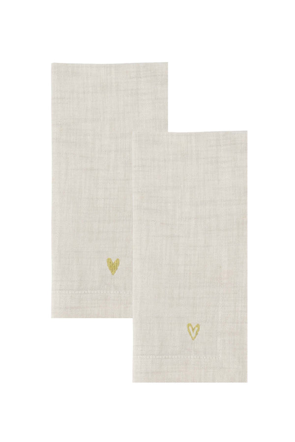 zusss set van 2 katoenen servetten hartjes peper en zout