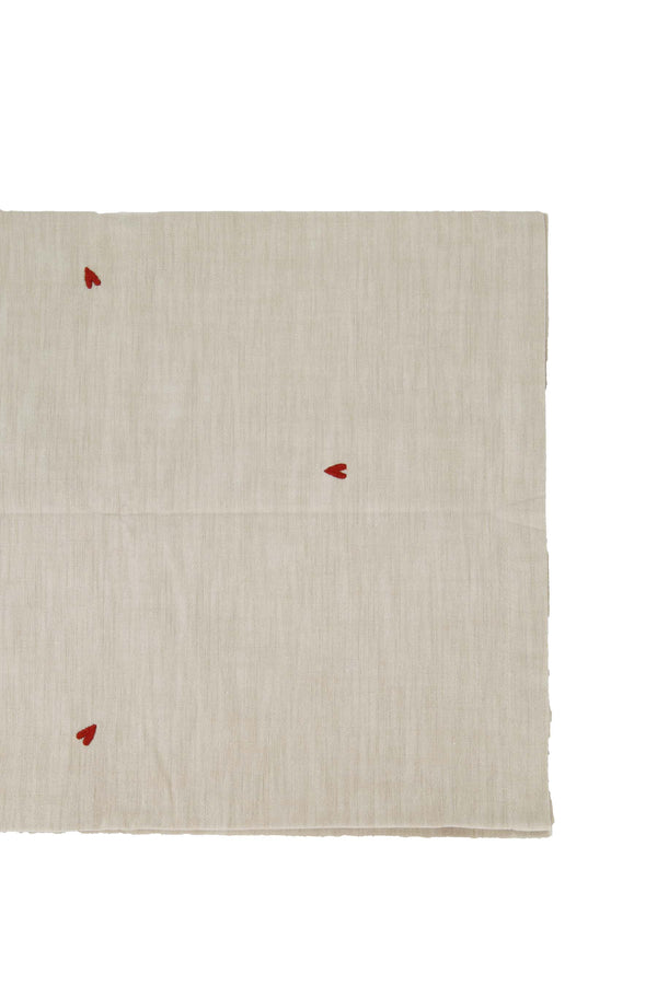 Zusss Tafelloper Hartjes Zand/antracietgrijs Zand / Antracietgrijs