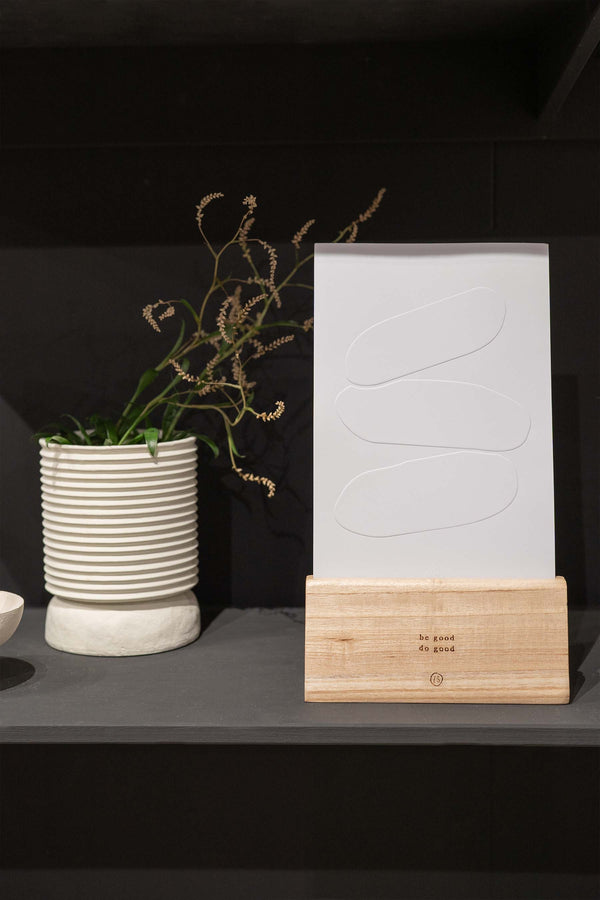 Zusss A4 Poster Kiezels Reliëf Wit