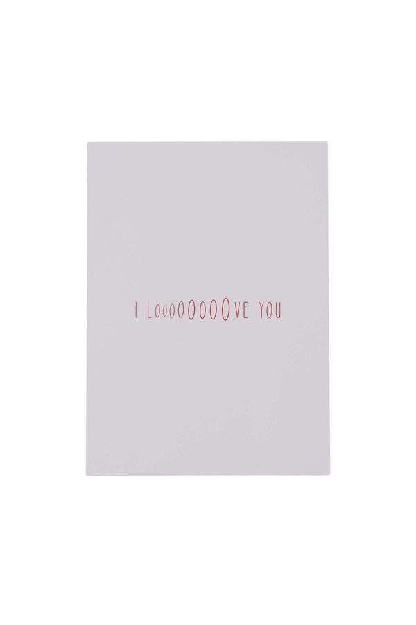 zusss ansichtkaart i loooove you wit / rood
