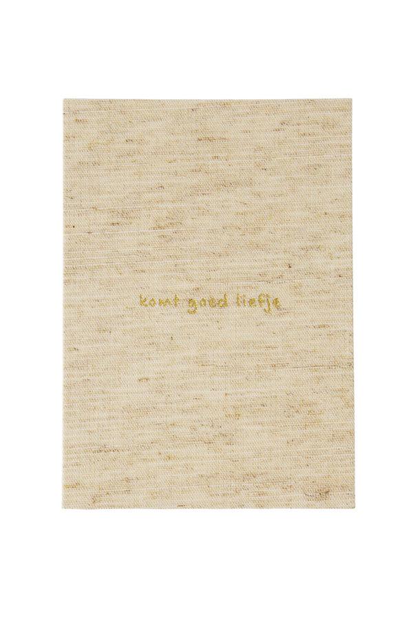 zusss ansichtkaart komt goed liefje linnen naturel