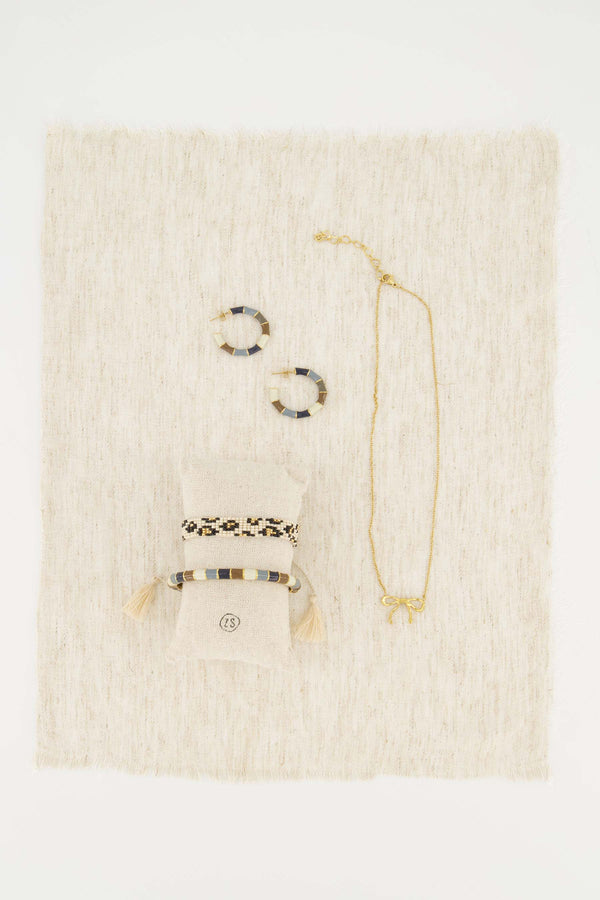 Zusss Armband Bangle Streep Multicolor