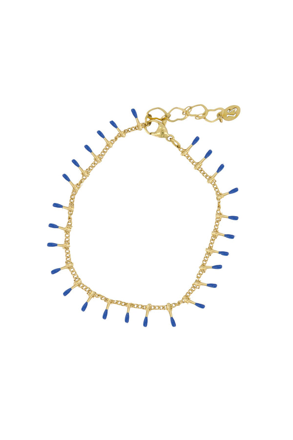 zusss armband druppels zomerblauw