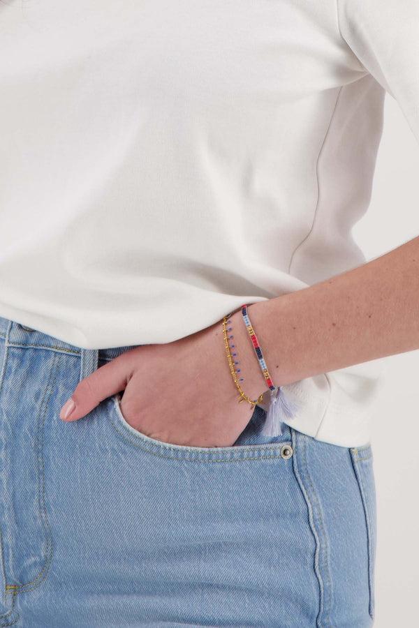 Zusss Armband Multistreep Multicolor