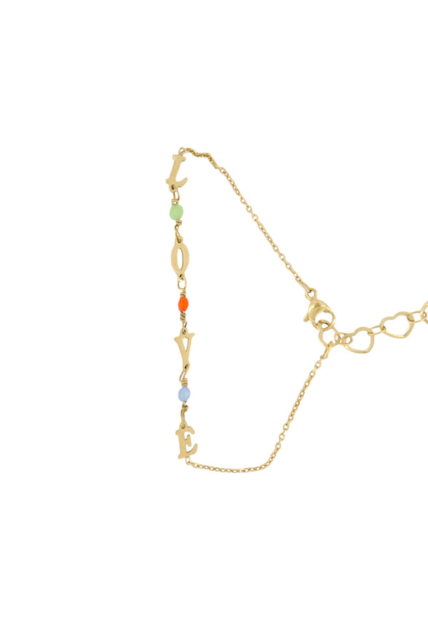Zusss Armband Touw LOVE Goud