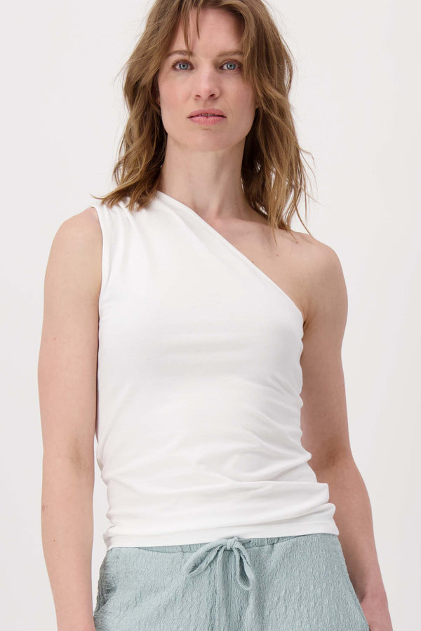 zusss asymmetrische top off white