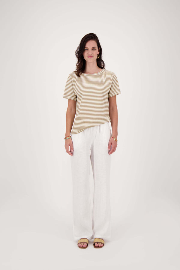 Zusss Boothals Top Van Crochet Stof Sahara / Wit