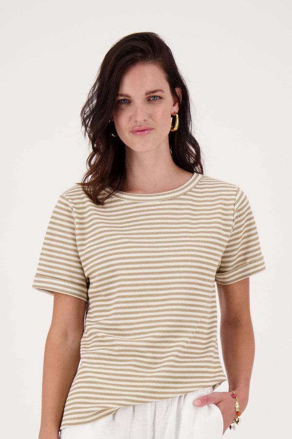 Zusss Boothals Top Van Crochet Stof Sahara / Wit