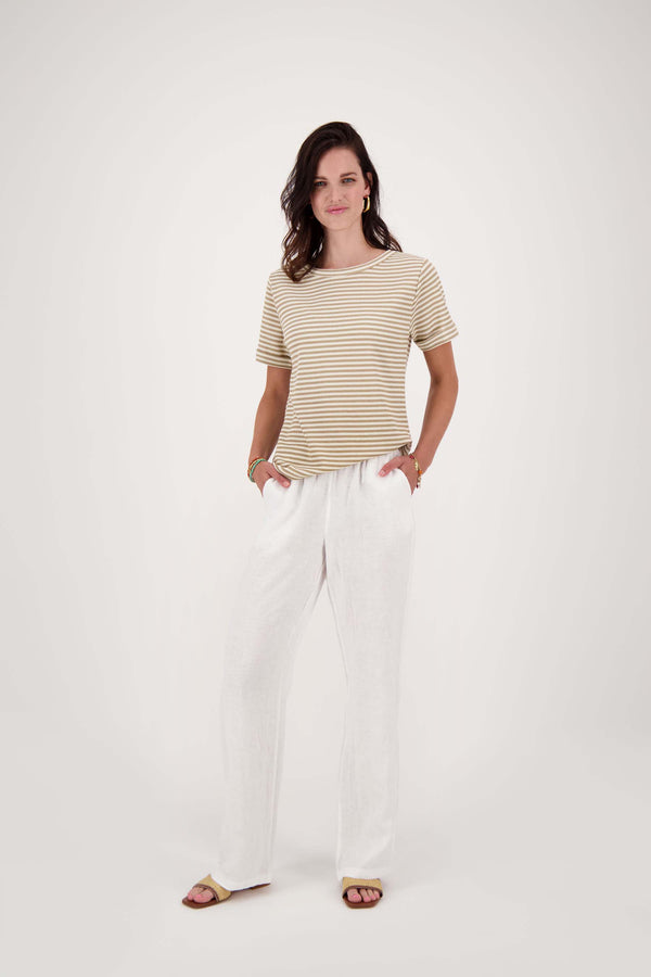 Zusss Boothals Top Van Crochet Stof Sahara / Wit