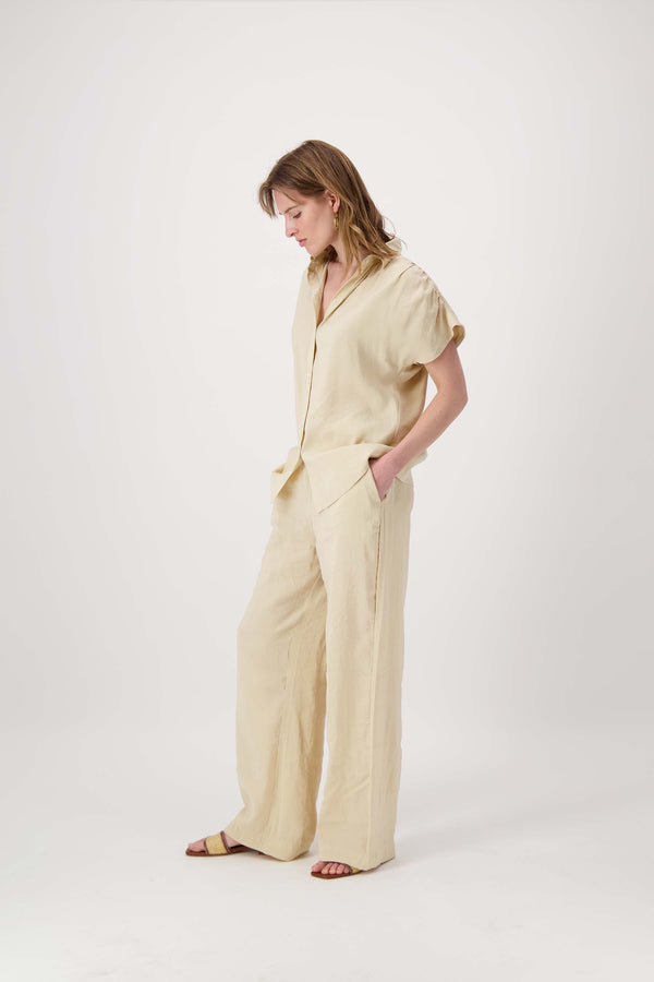 zusss broek van modal stof sahara