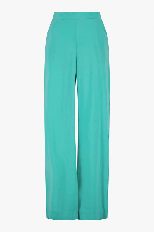 Zusss Broek Van Modal Stof Turquoise