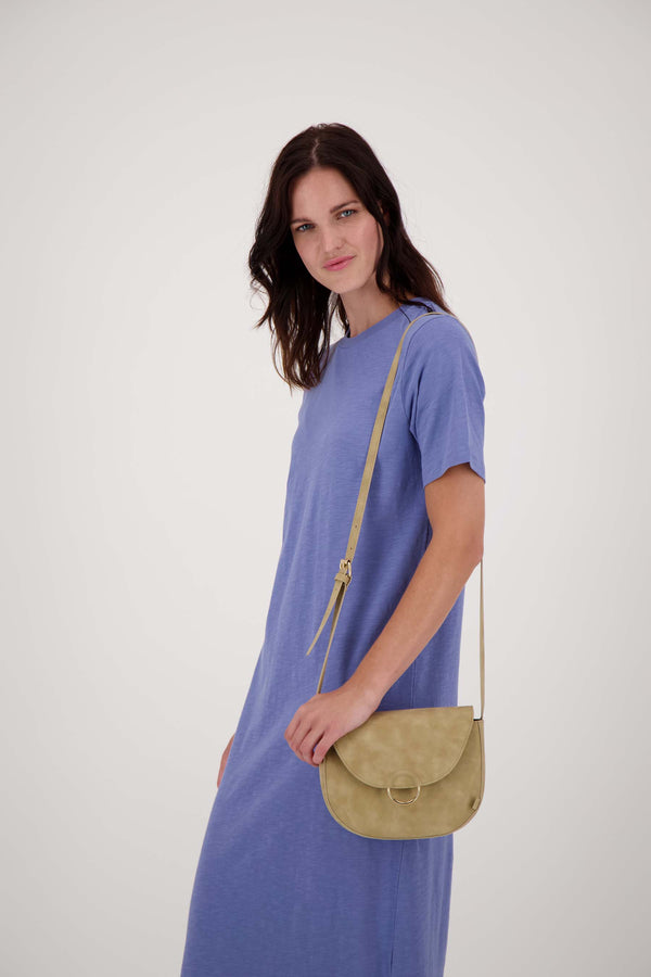 zusss buckle met ring schoudertas sahara