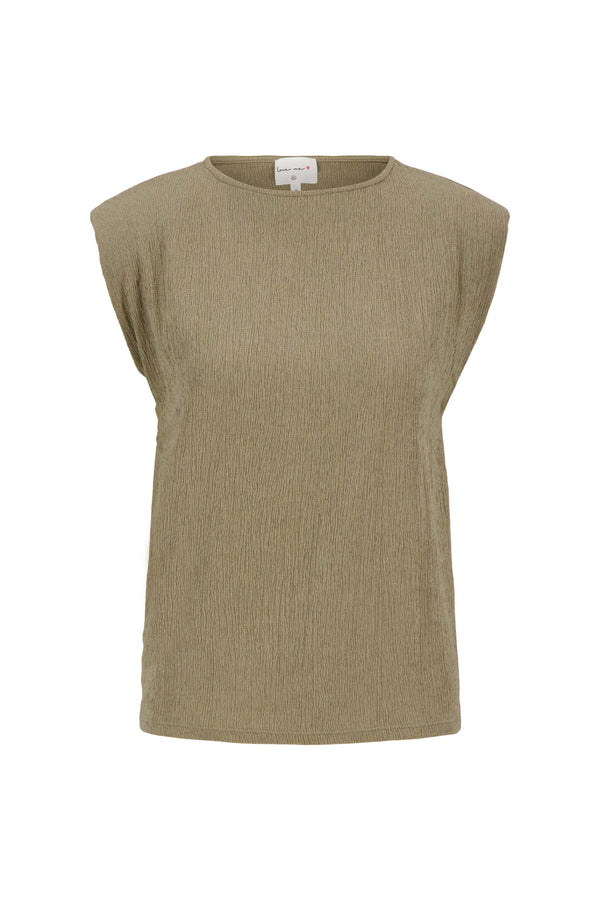 Zusss Crincle Top Kaki