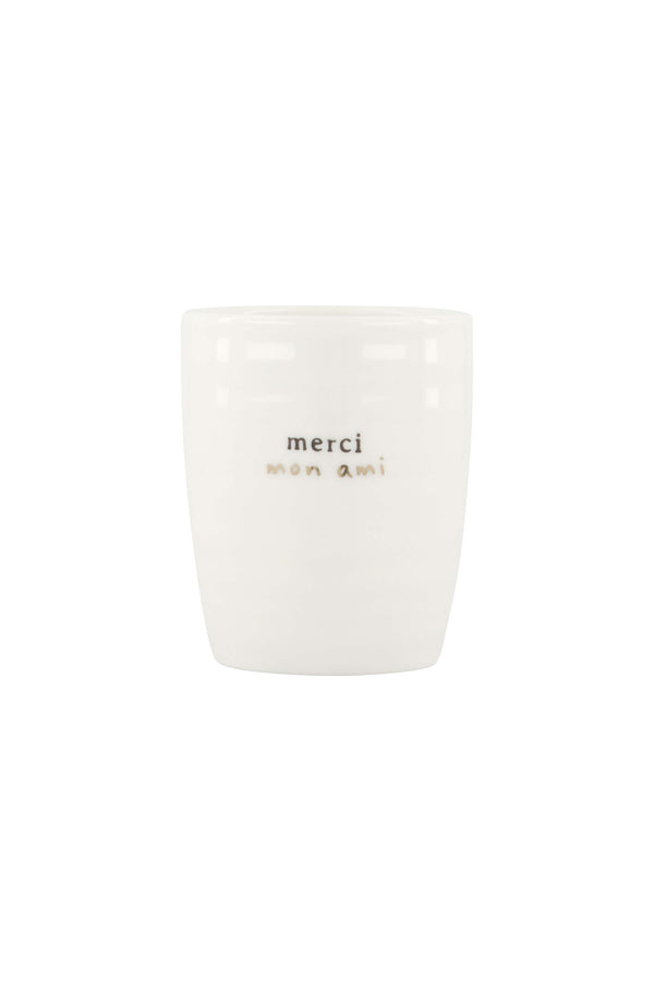 zusss espressokop merci mon ami wit / zwart / goud