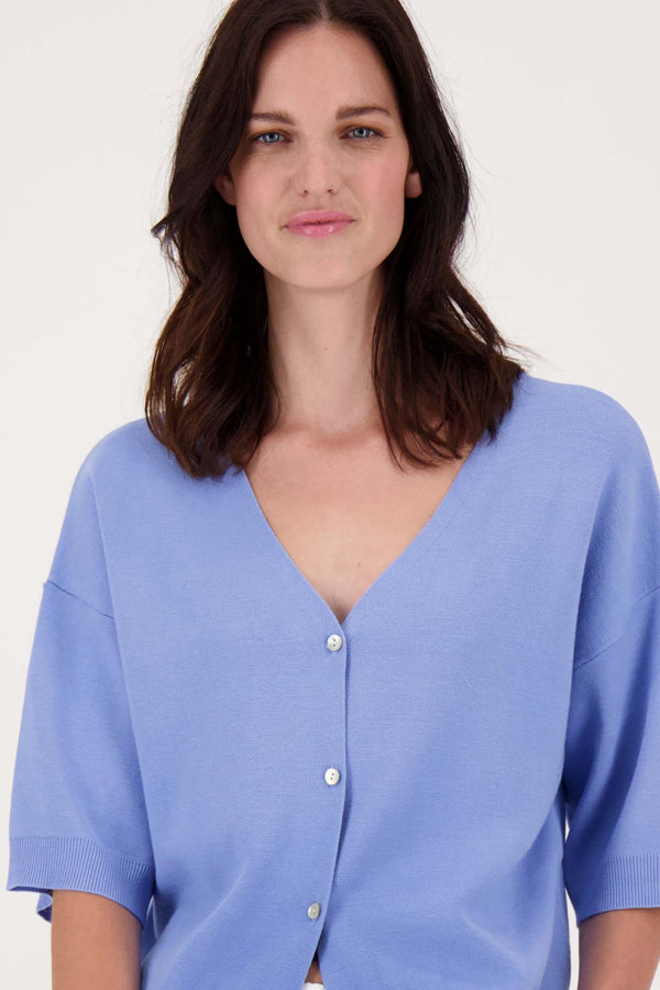 Zusss Fijnbrei Vestje Lavenderblauw