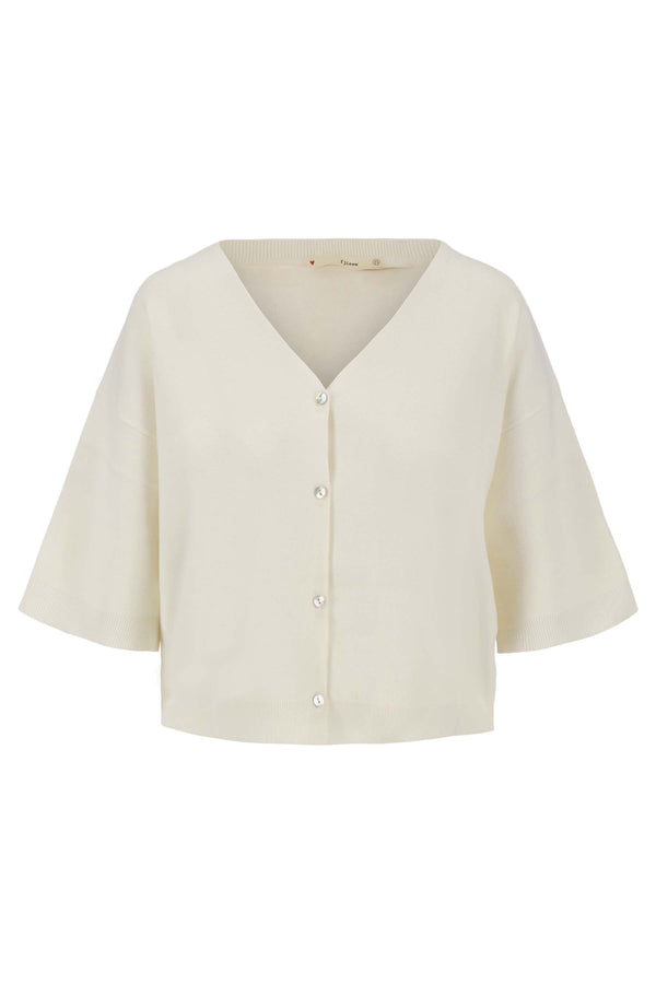 zusss fijnbrei vestje off white