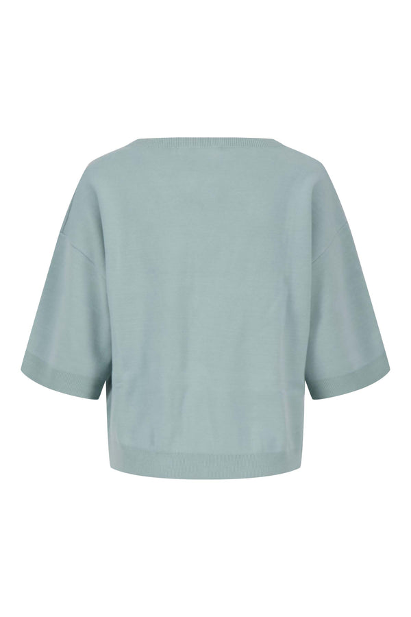 Zusss Fijnbrei Vestje Vergrijsd Blauw