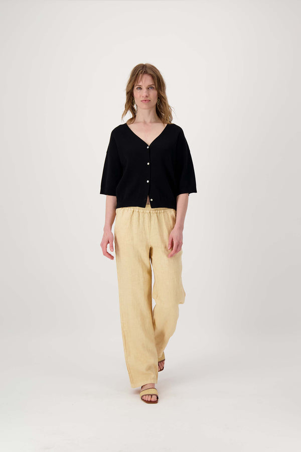 Zusss Fijnbrei Vestje Zwart