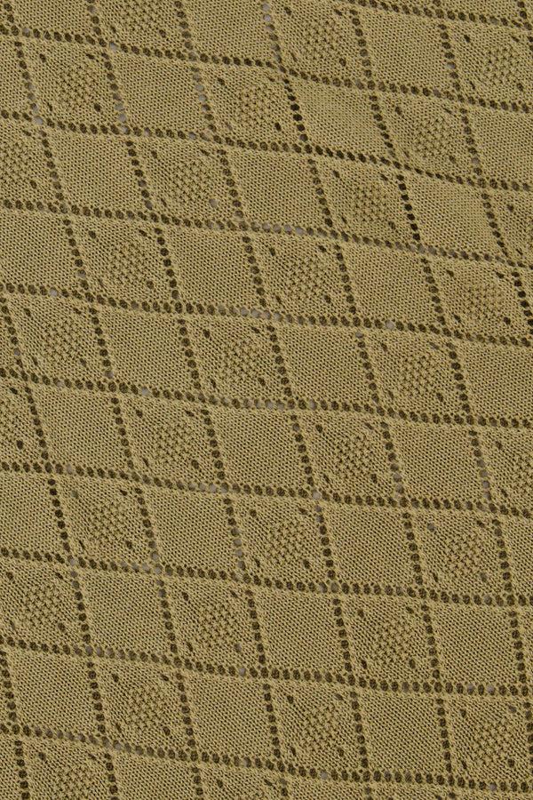 Zusss Gebreide Broek Ajour Kaki