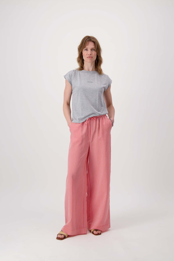 zusss gestreepte broek rood / wit