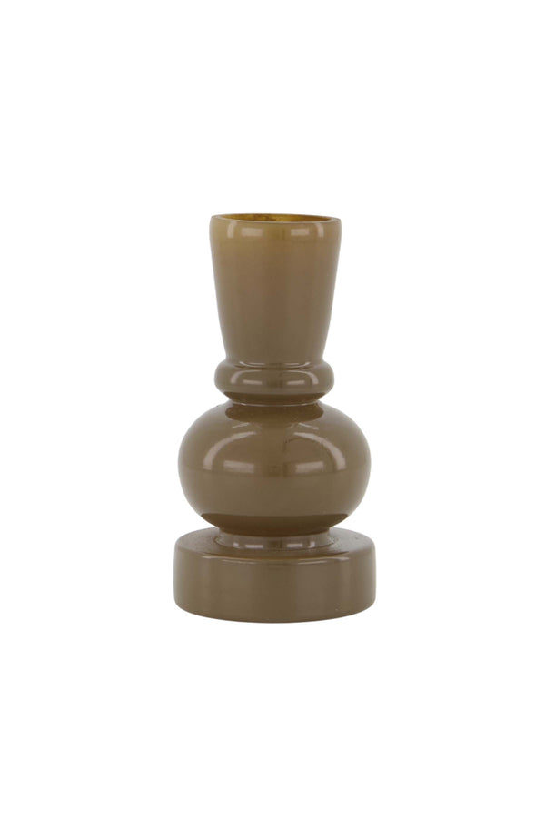 Zusss Glazen Vaasje Warmgrijs