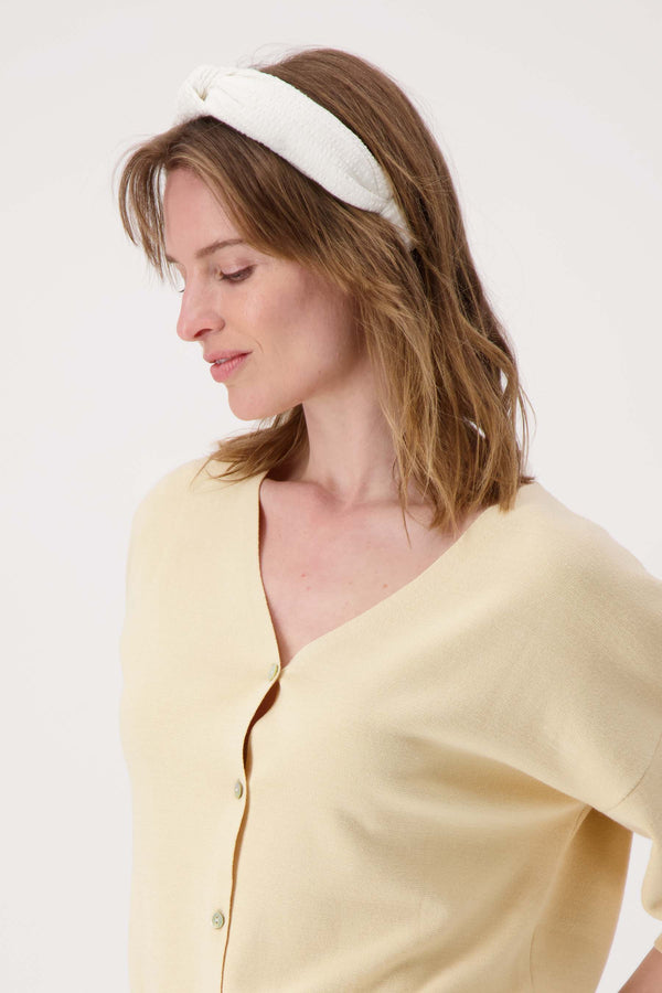 zusss haarband met knoop off white