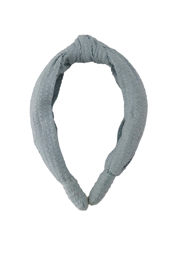 Zusss Haarband Met Knoop Vergrijsd Blauw