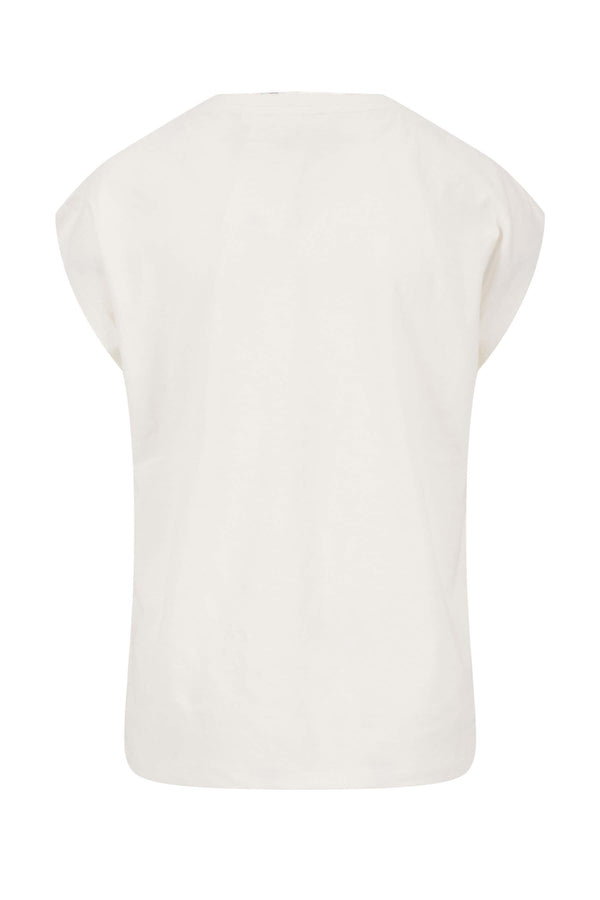 Zusss Jersey Top Off White