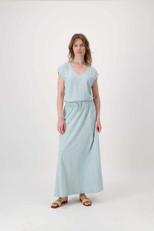 Zusss Jersey Top Vergrijsd Blauw