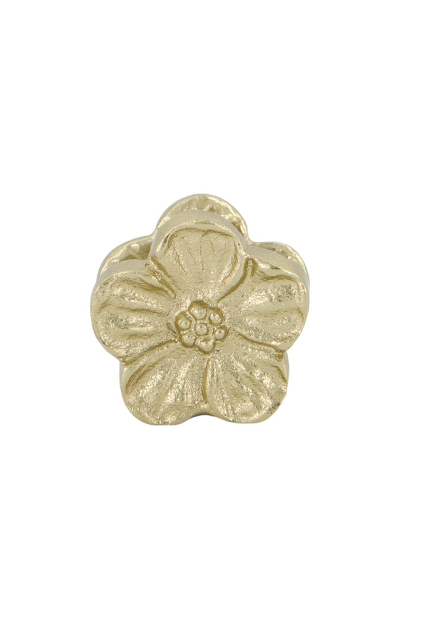 Zusss Kandelaartje Metaal Bloem Goud