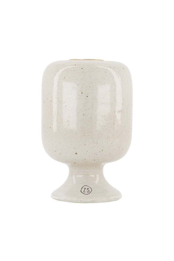 Zusss Keramieken Kandelaar L Glazuur Spikkels Zand