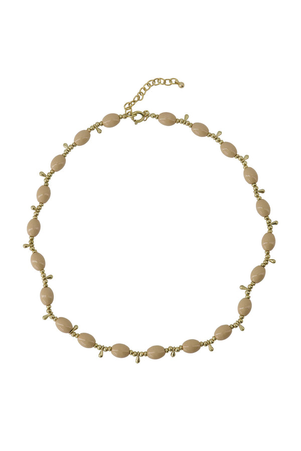 zusss ketting met druppel kraaltjes sahara