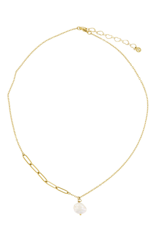 zusss ketting met parel goud