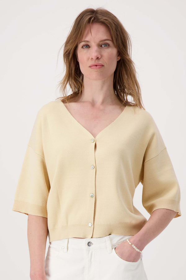 zusss kralenarmband met tekst happy off white