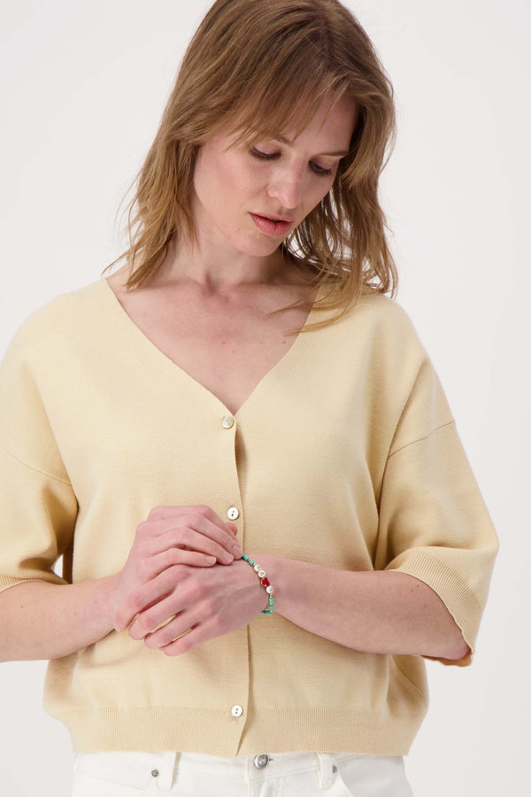 zusss kralenarmband met tekst love turquoise