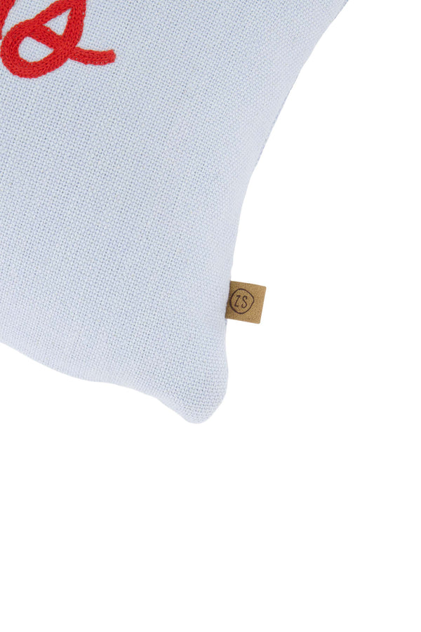 Zusss Kussen Bisous 25x35cm Blauw / Rood