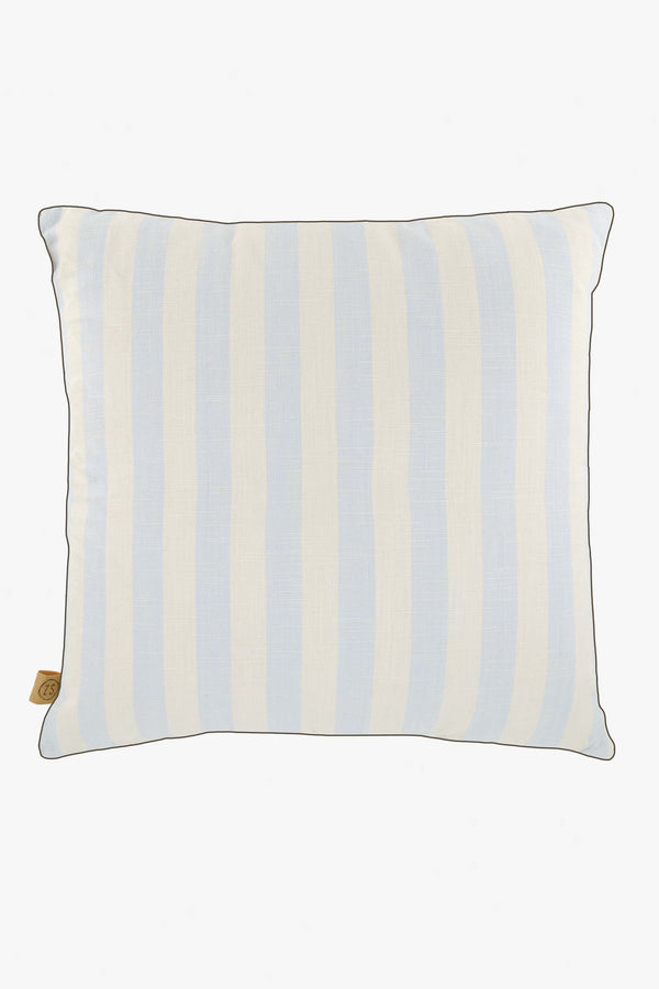 Zusss Kussen Hartje Streep 45x45cm Zand / Blauw