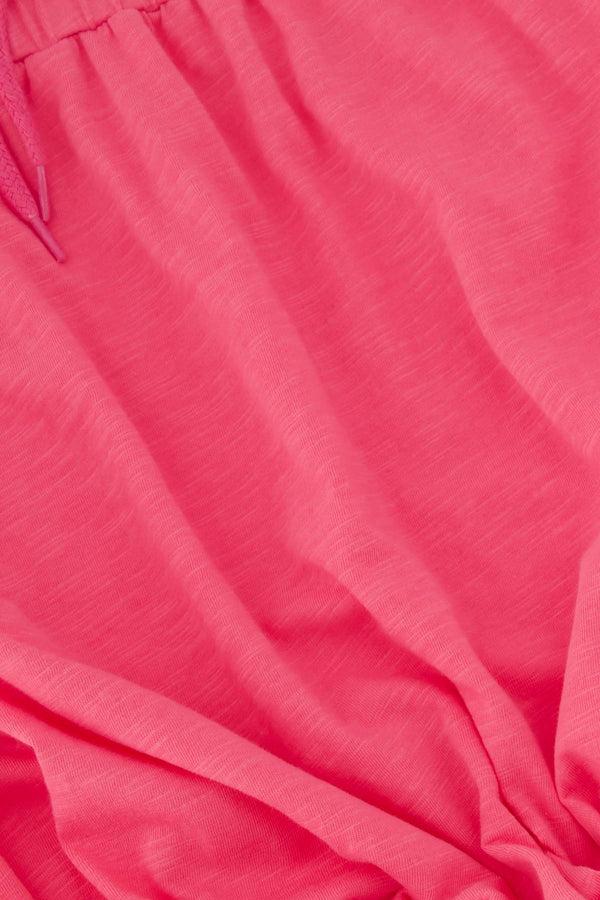 Zusss Lange Wijde Jersey Rok Fel Roze