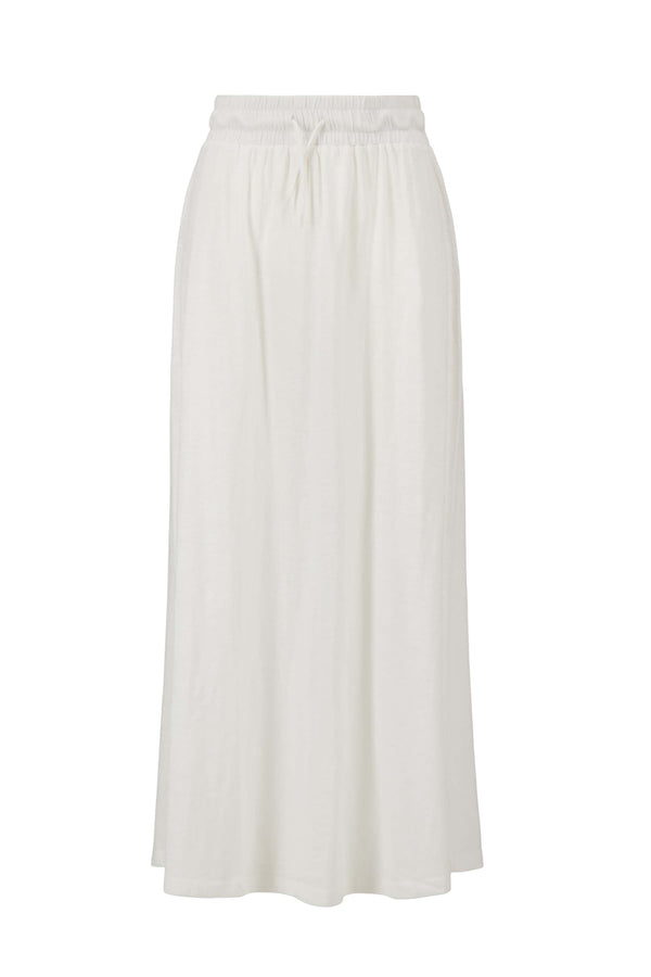 Zusss Lange Wijde Jersey Rok Off White