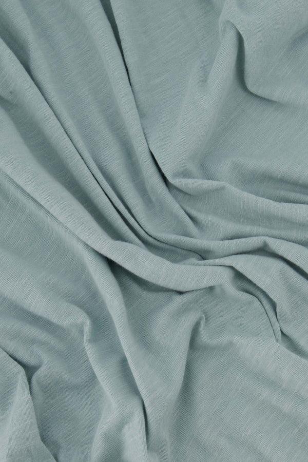 Zusss Lange Wijde Jersey Rok Vergrijsd Blauw