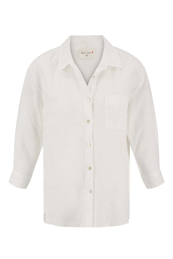 Zusss Linnen Blouse Off White