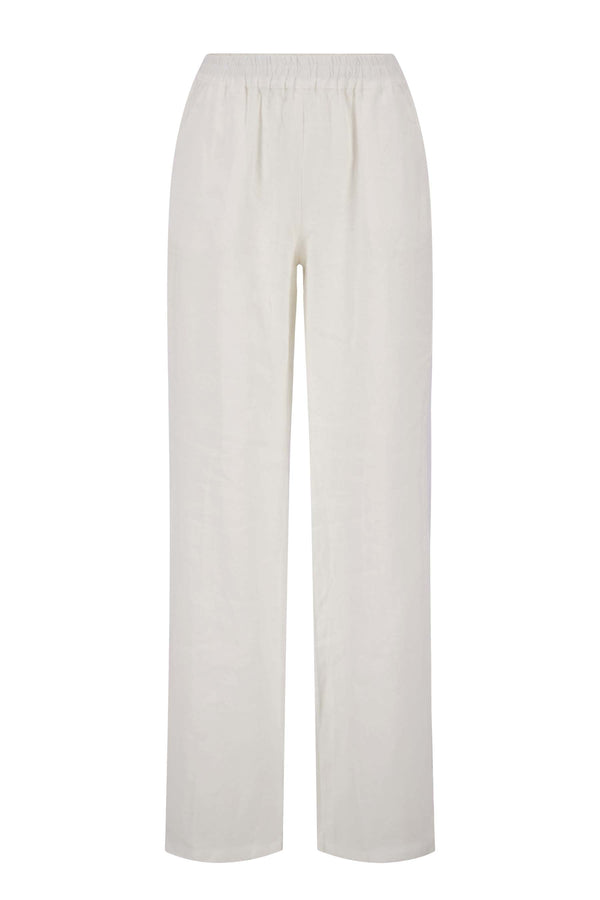 Zusss Linnen Broek Off White