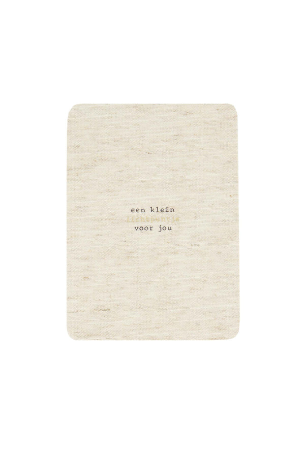 zusss linnen kaart goud