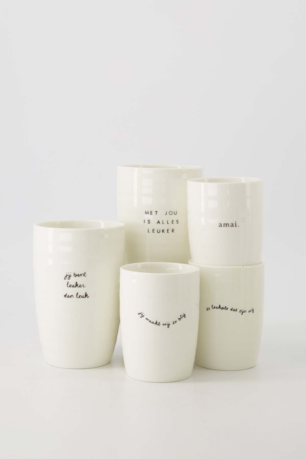 Zusss Mok L Leuker Dan Leuk Wit / Zwart