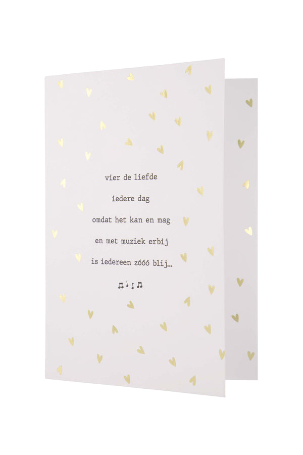 zusss muziekkaart vier de liefde goud