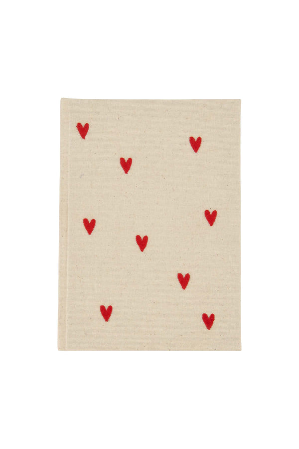 zusss notitieboek linnen hartjes rood