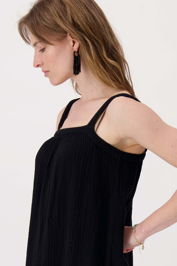 zusss oorbellen van kraal sliertjes zwart