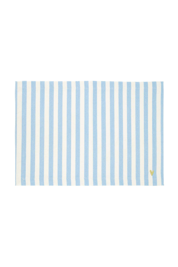 zusss placemat streep blauw / wit