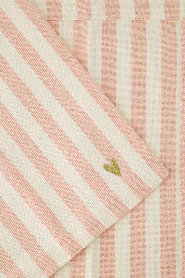 Zusss Placemat Streep Roze / Wit
